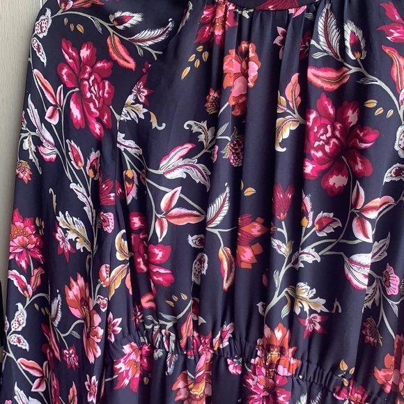 A.L.C. Nadia mock neck floral silk dress - Picture 7 of 14